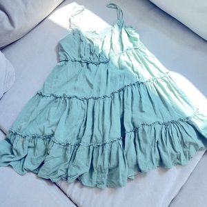 Tiered Green Sundress